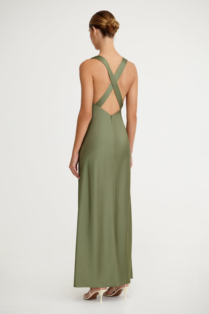 LUCILE BIAS MAXI DRESS