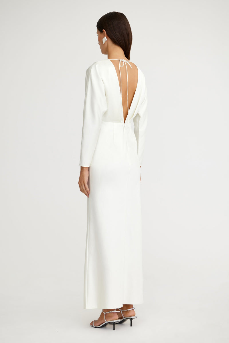 significant other lucile long sleeve maxi dress reviews SO ONLINE AU Lucile Long Sleeve Maxi Dress, Bone, AU10 US6
