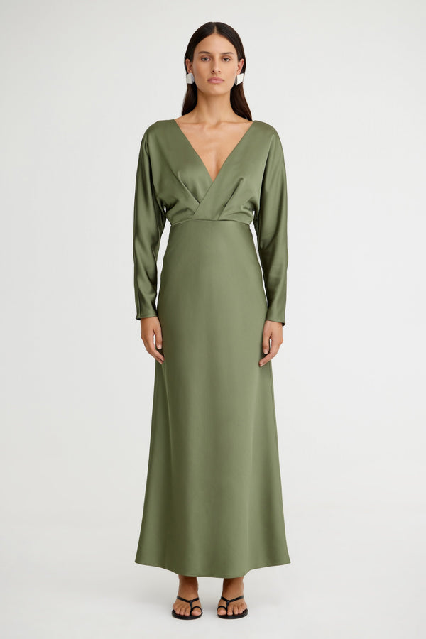 LUCILE LONG SLEEVE MAXI DRESS