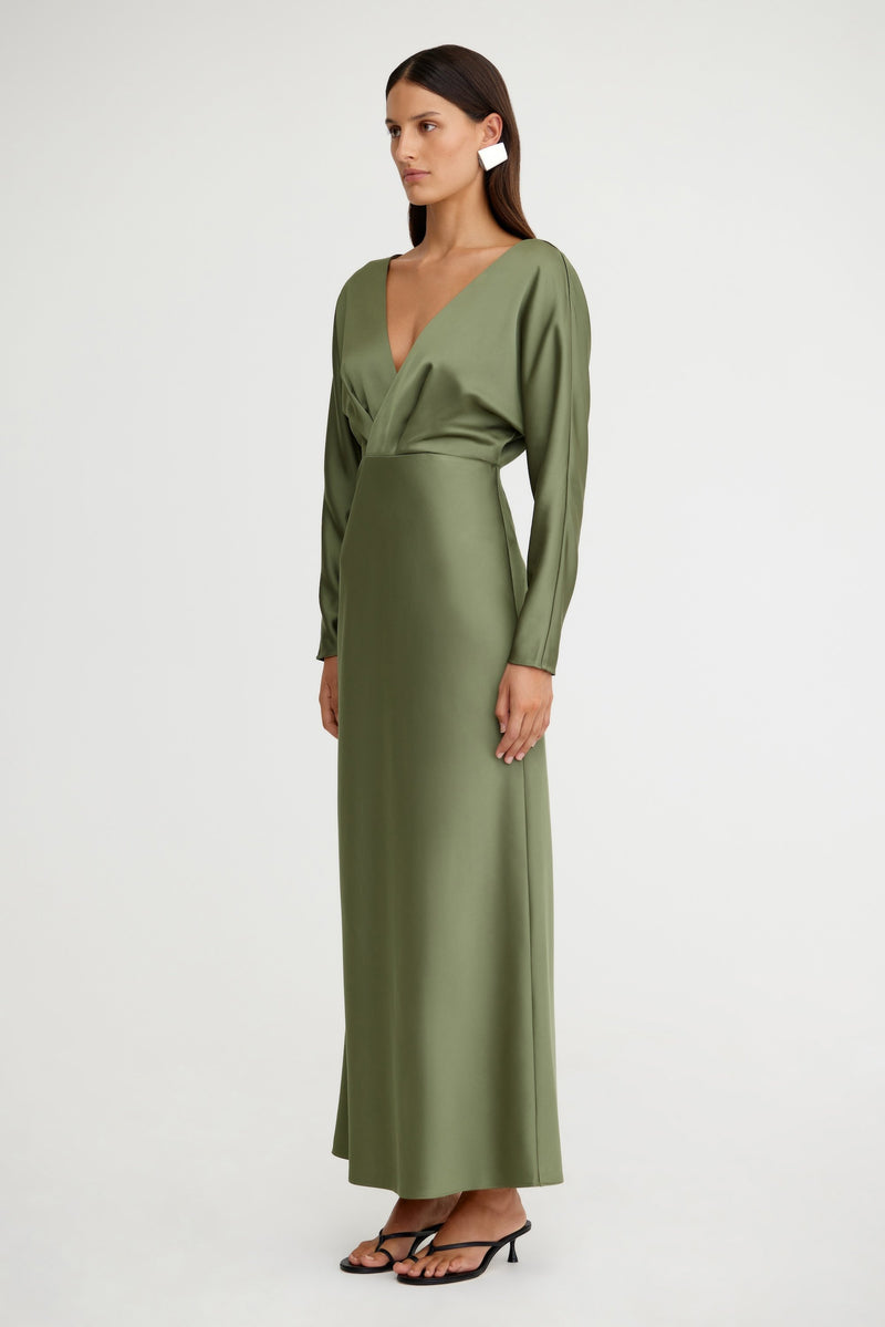 LUCILE LONG SLEEVE MAXI DRESS