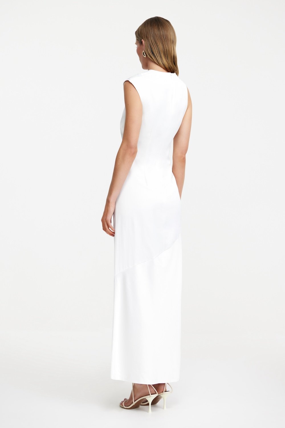becca tiered maxi dress SO ONLINE AU Women's Ivory Satin Maxi Dress, AU6 US2