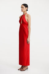 Significant Other Becca Halter Dress In Chilli, Size 8 Au Significant Other Becca Halter Dress In Chilli, Size 8 Au