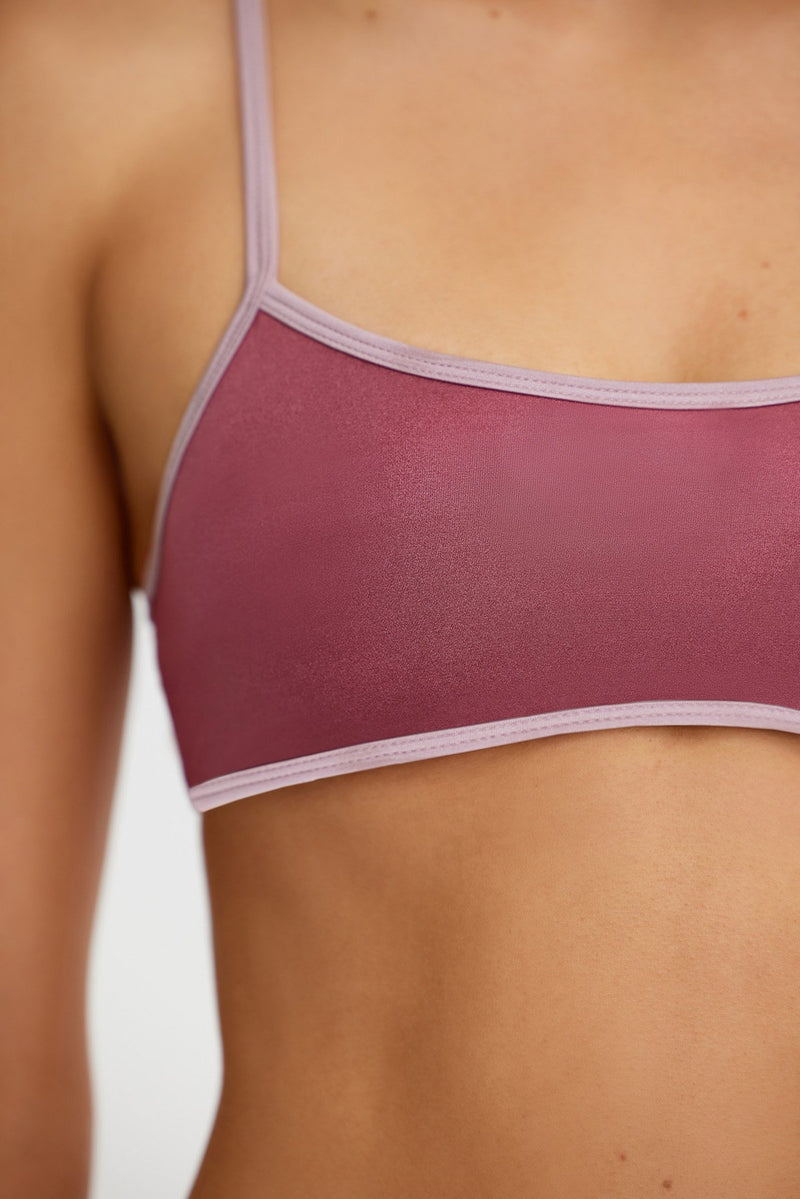 LILA SHAPED BANDEAU