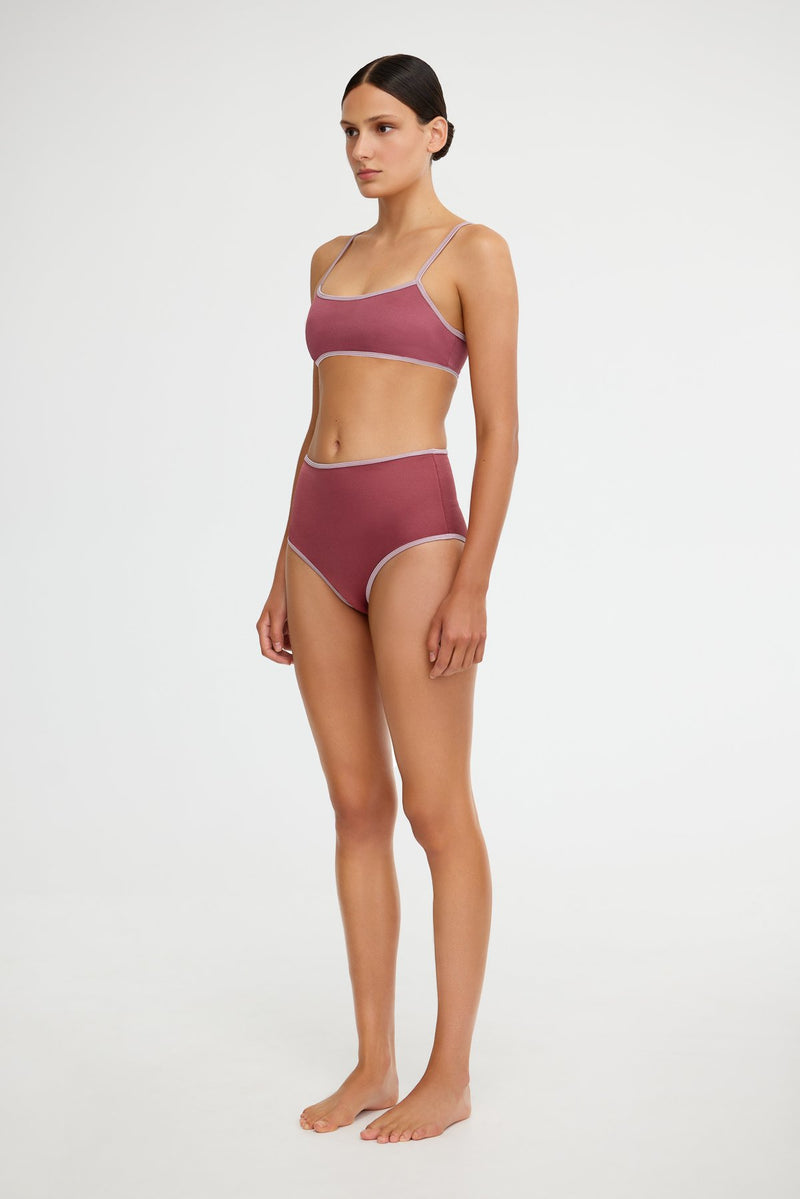 LILA SHAPED BANDEAU