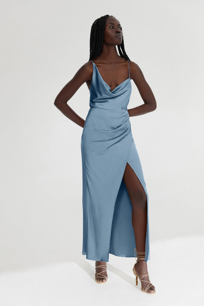 【関税&送料込】o Audenino Dresses SS220486D-R-ARIA-DRESS-PETROL-