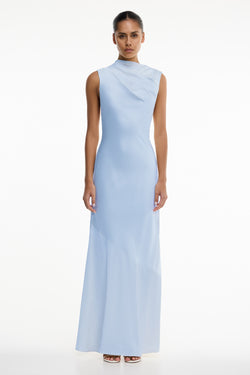 Lana High Neck Maxi Dress in Ice Blue Lana High Neck Maxi Dress in Ice Blue