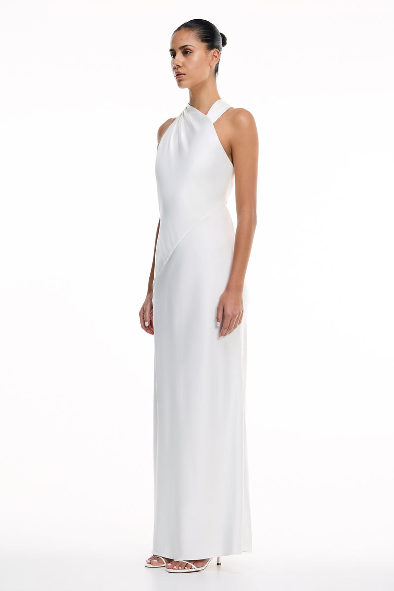 significant other annabel asymmetrical satin maxi dress Significant Other