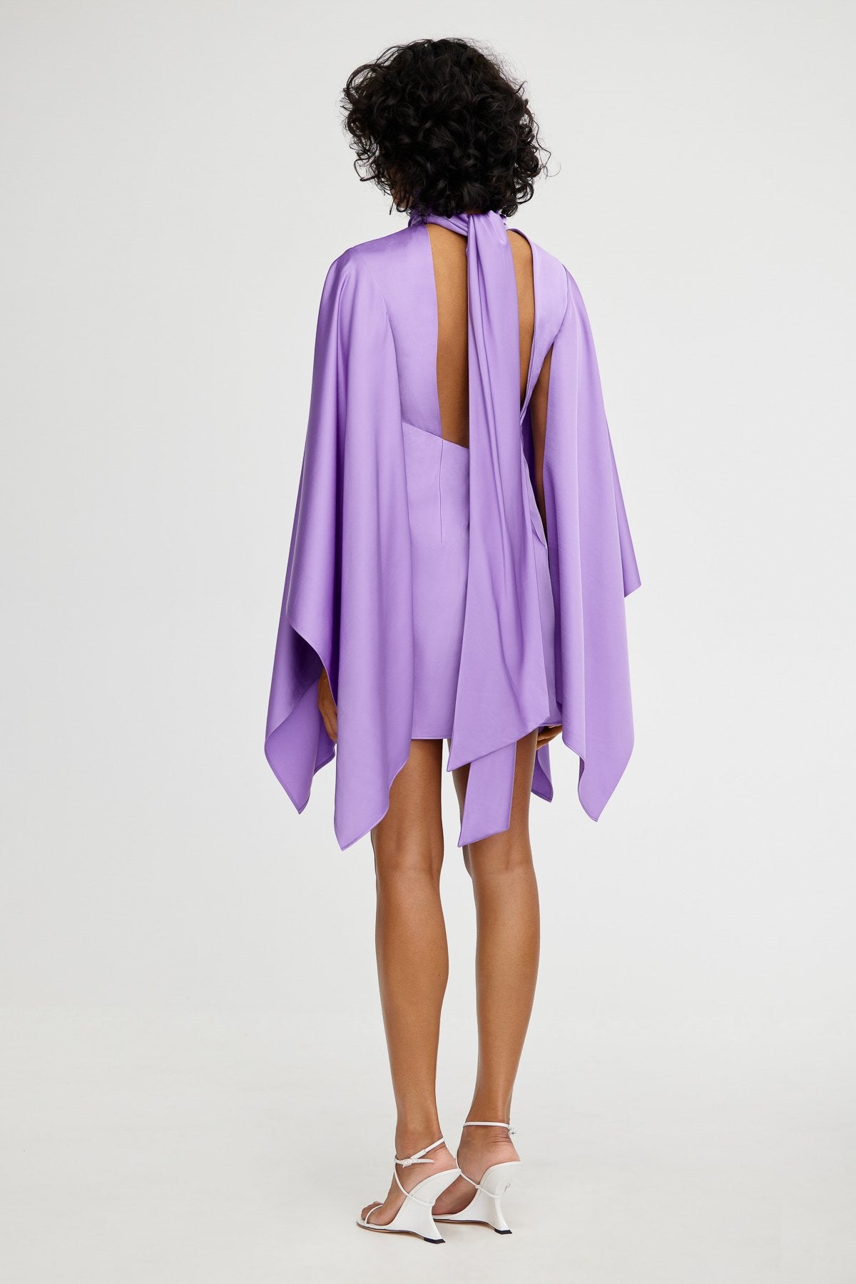 significant other adriana long sleeve mini dress Adriana Long Sleeve Mini Dress for Women, Lilac, AU12 US8, Polyester Viscose Rayon