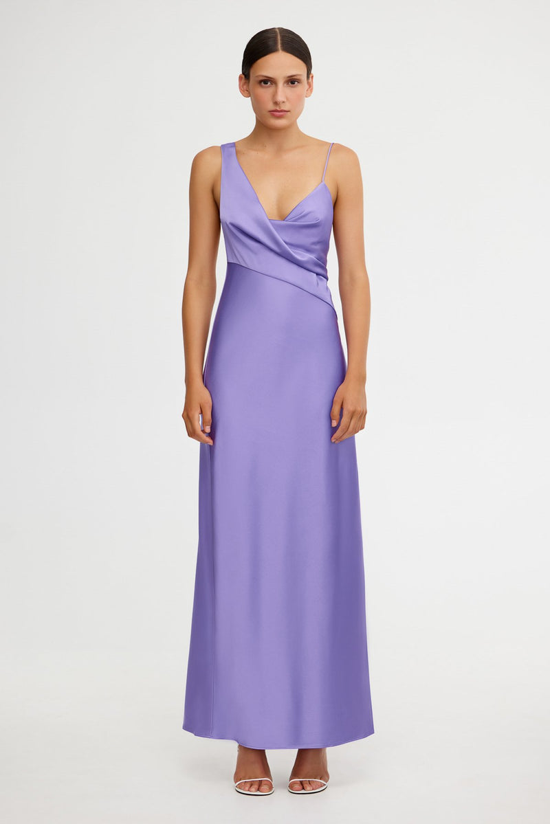 significant other purple dress LARA BACKLESS DRESS